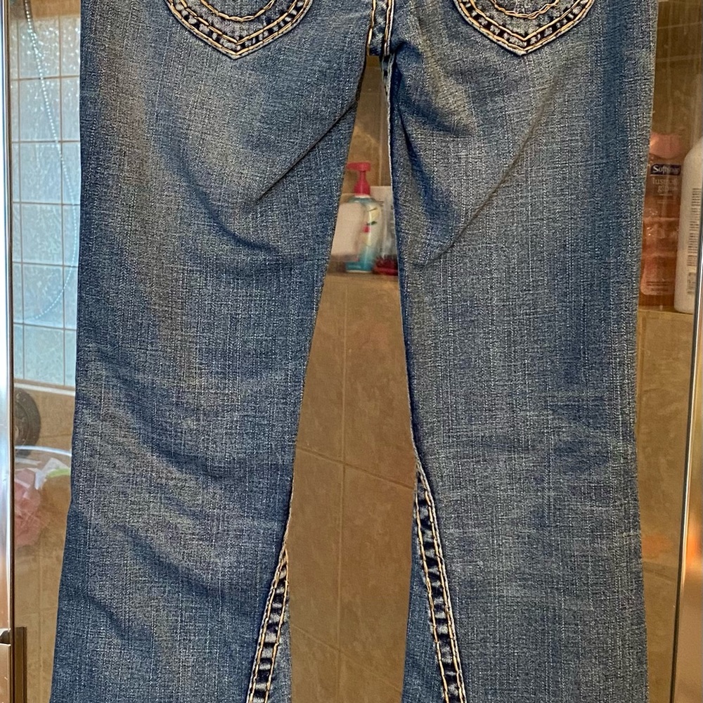 True Religion Blue Flare & Wide Leg Jeans - Picture 4 of 16